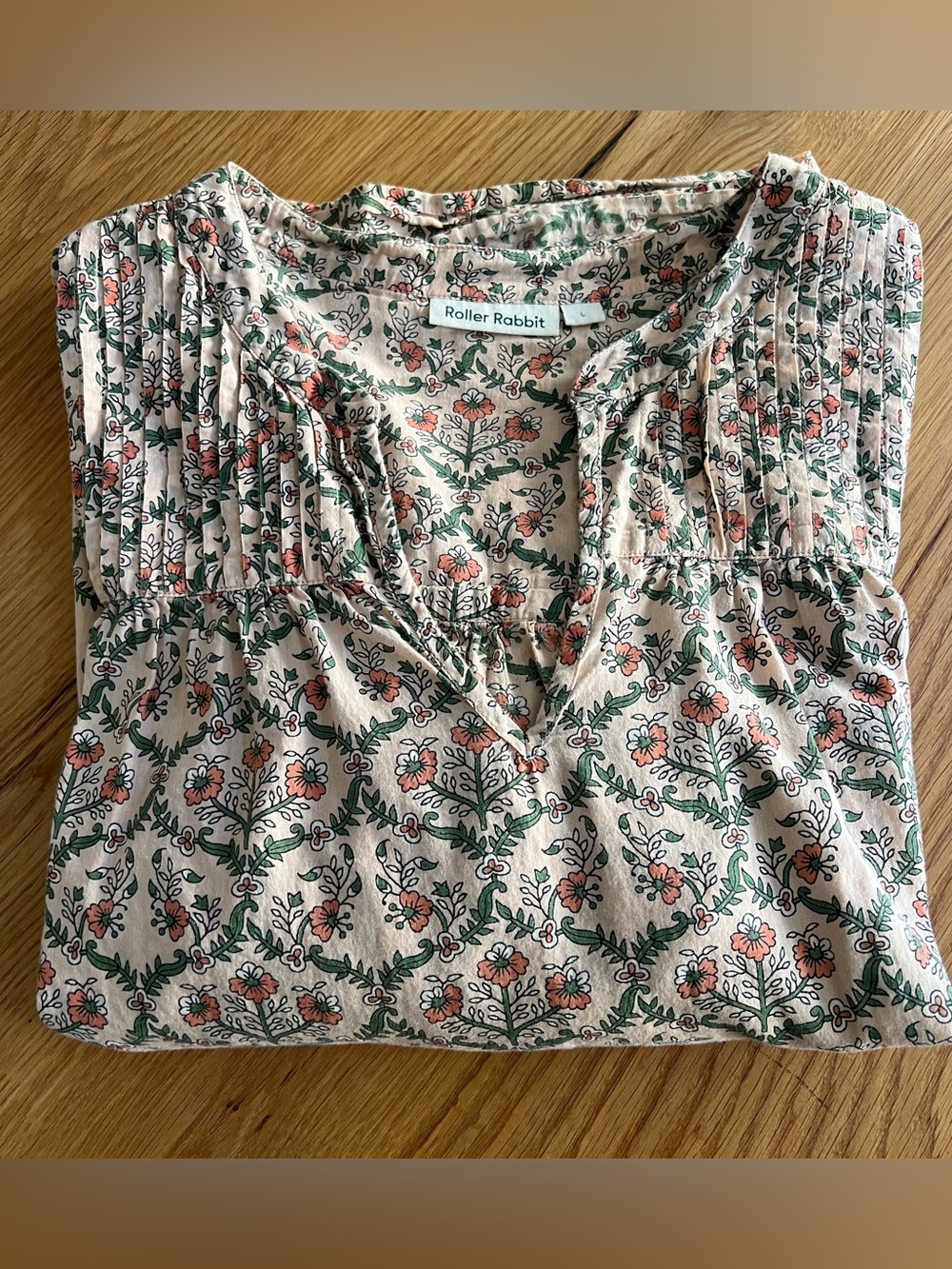 ROLLER RABBIT BOHO 100% COTTON TOP, SIZE L. - Picture 13 of 13
